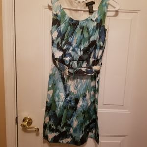 Sheath dress with belt